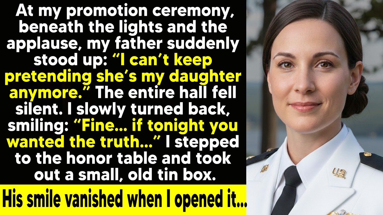 My father disowned me when I was promoted — then I opened a tin box that left him speechless.
