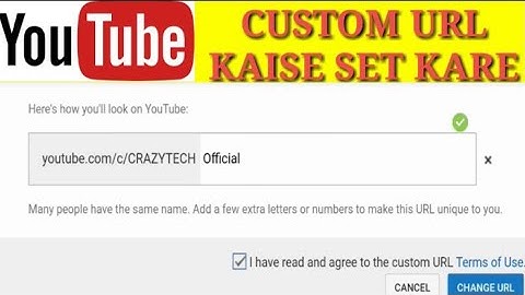 How to enable custom url on YouTube | YouTube channel custom Url kaise set kare