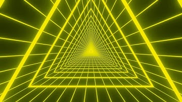 Retro 80s Color Changing Triangle Tunnel Loop - Free HD VFX Motion Graphic
