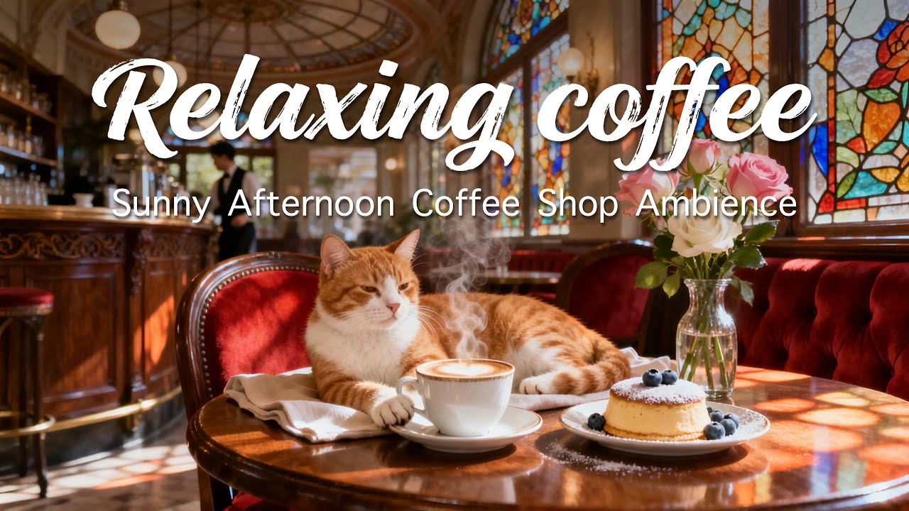 Sunny Afternoon Coffee Shop Ambience ☕ Bossa Nova Jazz for Reading & Focus | 午后时光：适合阅读与专注的阳光爵士乐