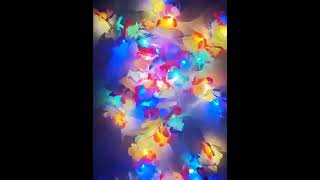 LED Rainbow Flower Lei Party Necklaces