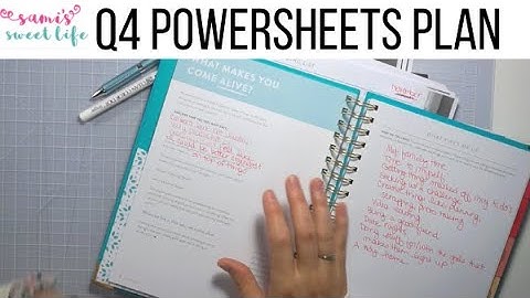 POWERSHEETS MORNING Q4 PLAN WITH ME | Setting Some Goals for the Last Part of 2021