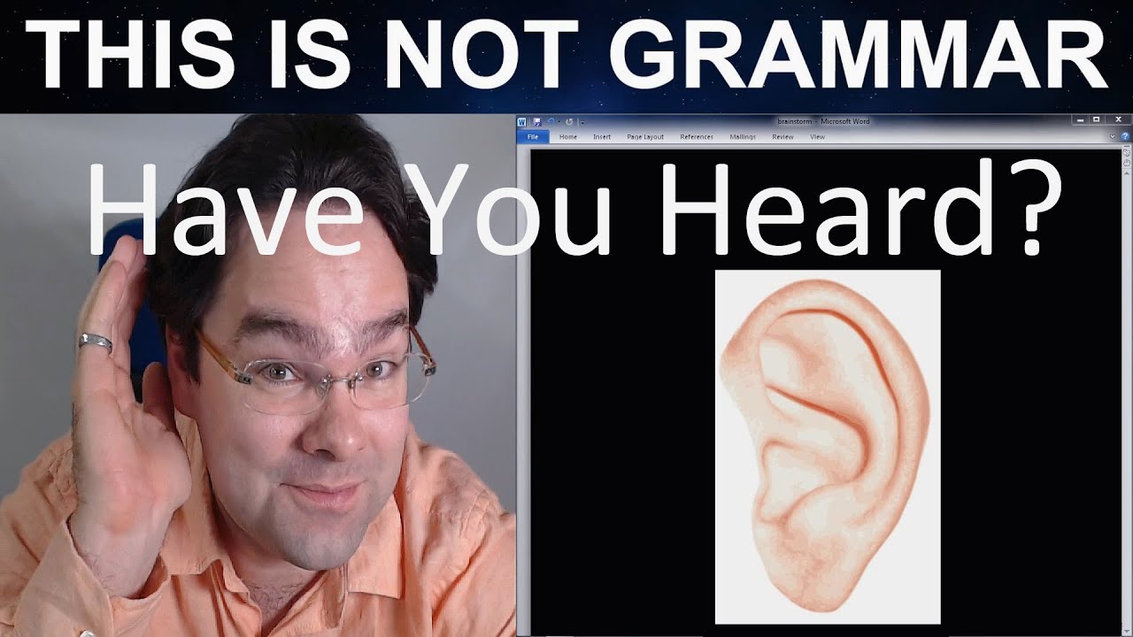 Have you Heard? Video Difference Between Hear vs. Listen Science of