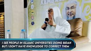 Download Lagu I see people in Islamic Universities doing bidah but I don’t have knowledge to correct them MP3