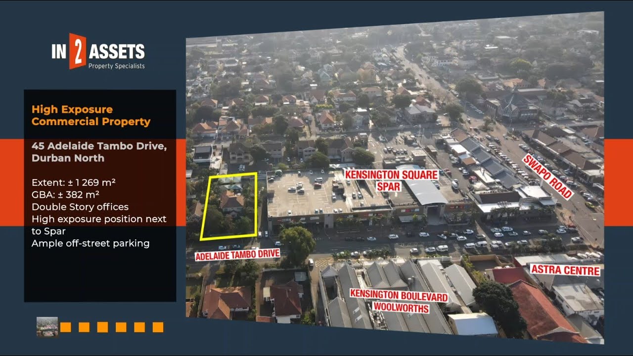 High Exposure Commercial Property. 45 Adelaide Tambo Dr, Durban North