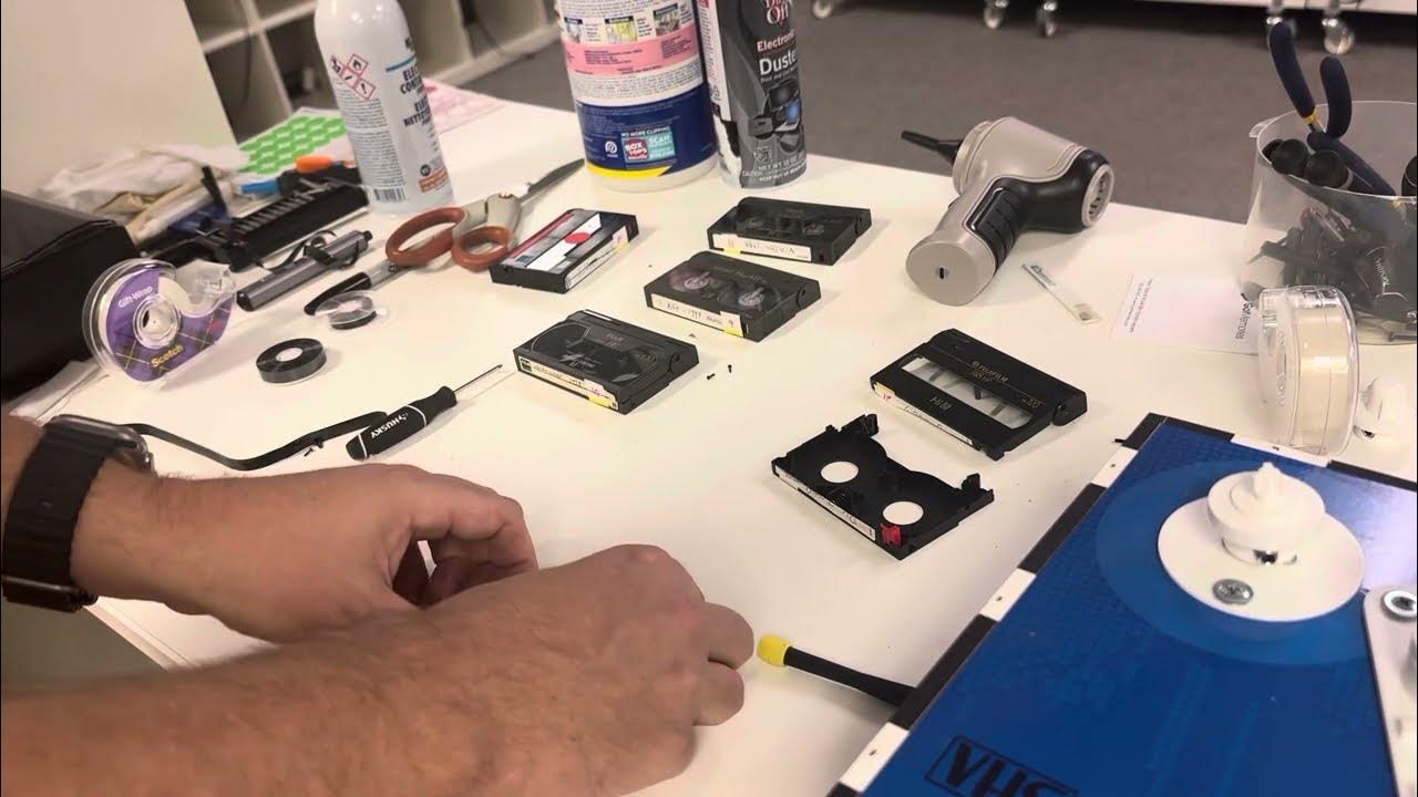 Video Tapes with Sticky Shed Syndrome with Video 8 Hi8 Digital 8 Tapes