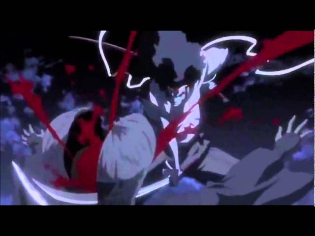 Afro Samurai - first battle (massacre) class=