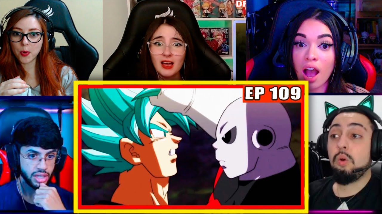 Goku vs Jiren | 5 Pessoas Reagindo | Dragon Ball SUPER - EP 109