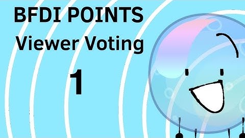 BFDI points viewer voting episode 1!