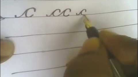How to Learn Cursive Handwriting in easy way. Part-I