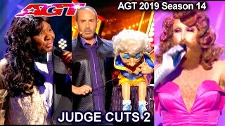 Michael Paul ventriloquist - Gingzilla - Adaline Bates | America's Got Talent 2019 Judge Cuts