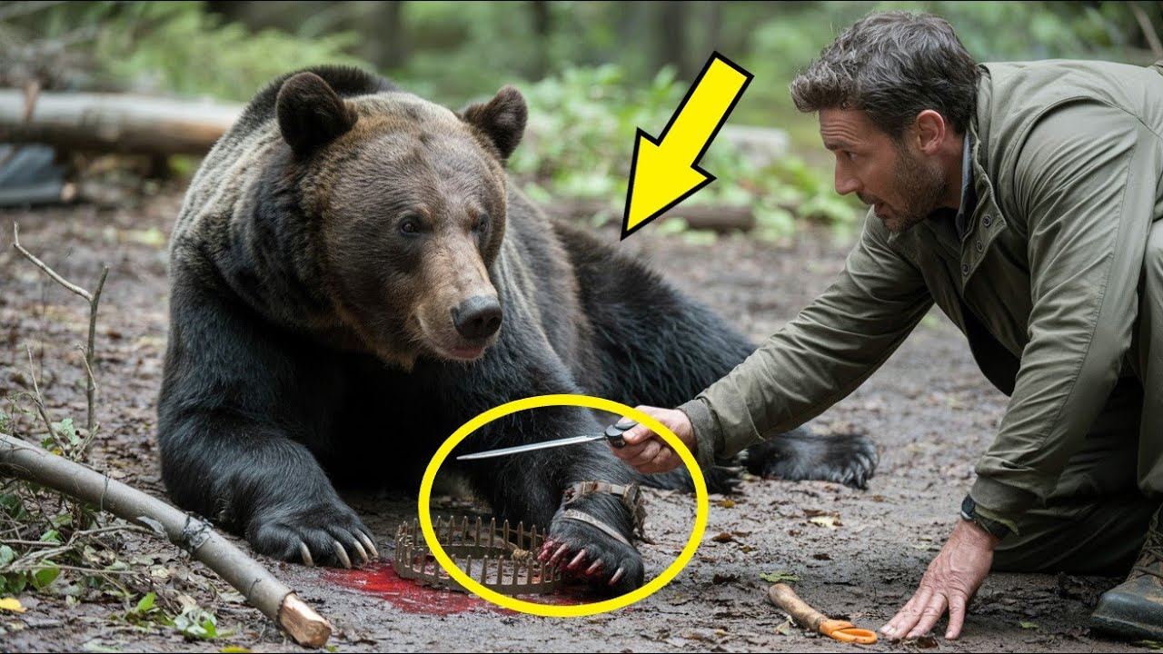 Мужчина спас медведицу из ловушки. Но спустя год произошло невероятное!