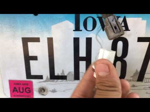 License Plate Bulb Replacement On Eclipse