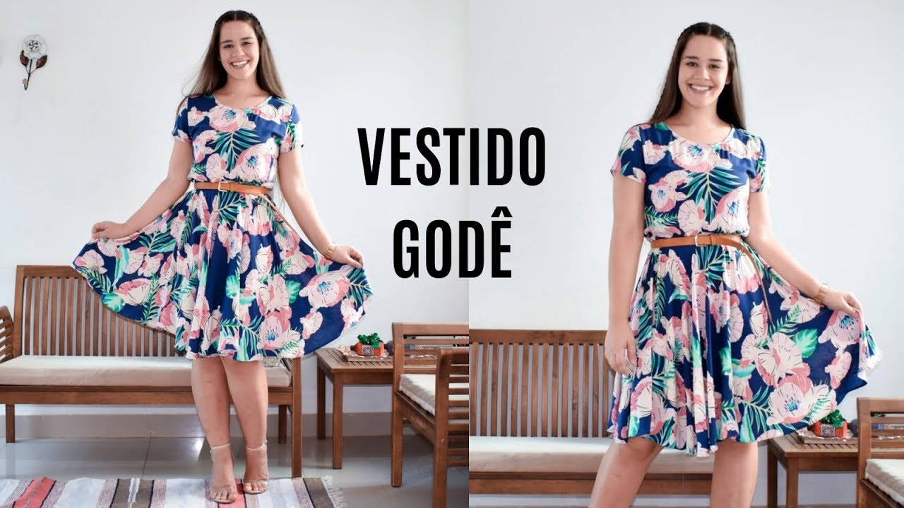 vestido gode viscose