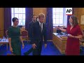 Prince Harry and Meghan Markle meet Irish PM Varadkar in Dublin