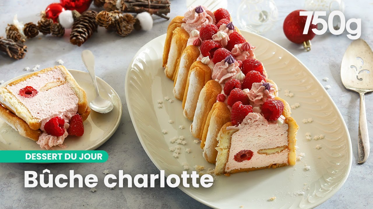 Bûche façon charlotte : un dessert doux et gourmand pour les fêtes | 750g