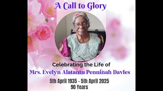 LAYING OUT & FUNERAL SERVICE FOR MRS EVELYN ALATANTU PENNINAH DAVIES