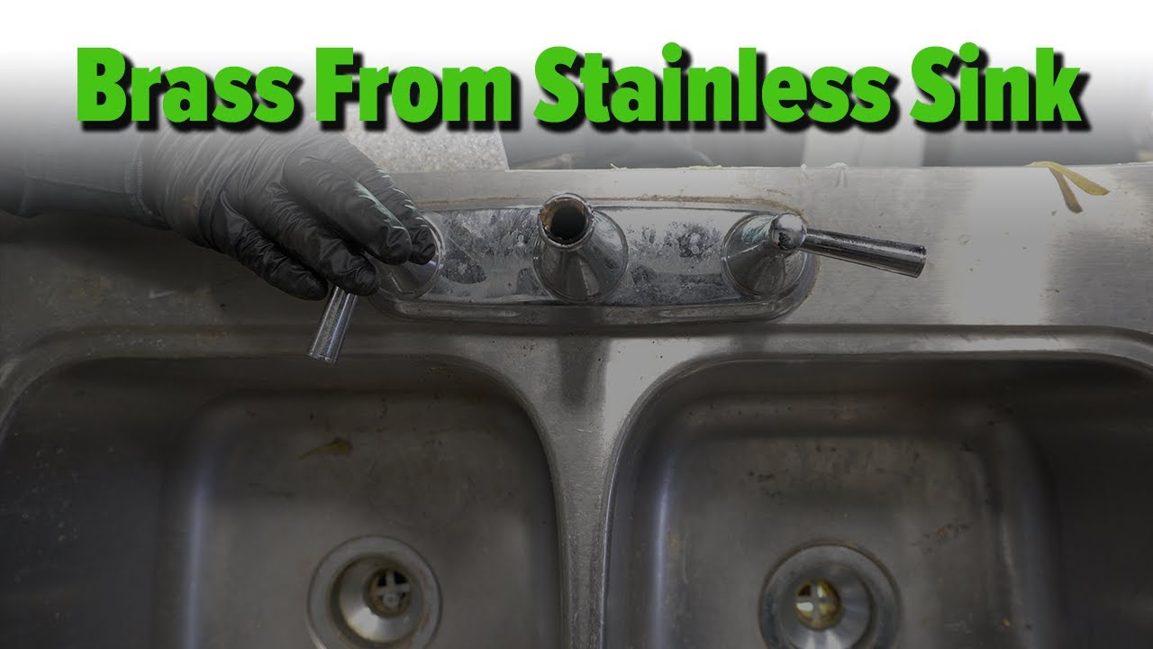 Cleaning A Stainless Steel Sink for Scrap YouTube