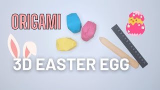 How to Make a 3D Origami Easter Egg That Inflates Like a Baloon