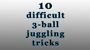 10 difficult 3-Ball Juggling Tricks you will find on jakzonglowac channel. Links in the video