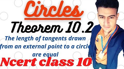 Theorem 10.2 Chapter 10 Circles Class 10 Ncert