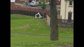 Woman Walks Right Into A Controlled Explosion Woman Walks Right Into A Controlled Explosion