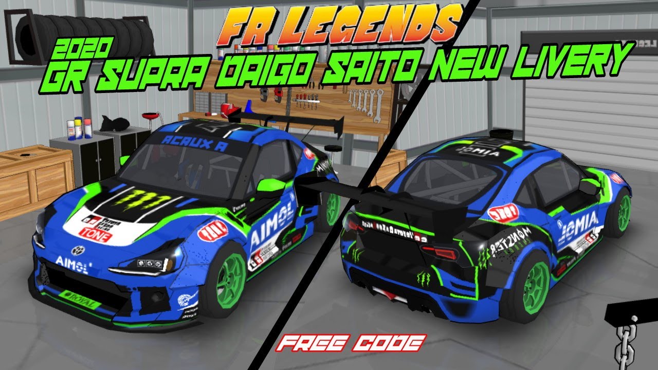 FR legends 2020 GR Supra Daigo Saito NEW LIVERY Special 1k subs | free code | Acrux A |Frl #43 ...