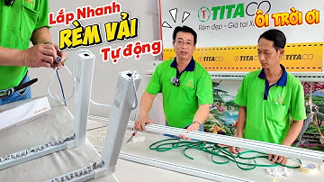 Hướng dẫn lắp Rèm vải tự động bằng Thanh ray motor tự cắt (Quá đơn giản)