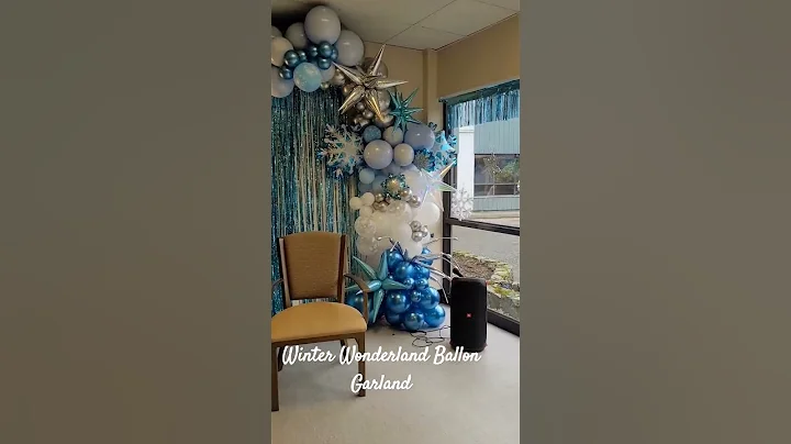 Winter Wonderland Balloon Garland #idontownthecopyrighttothismusic #christmas #balloondecors