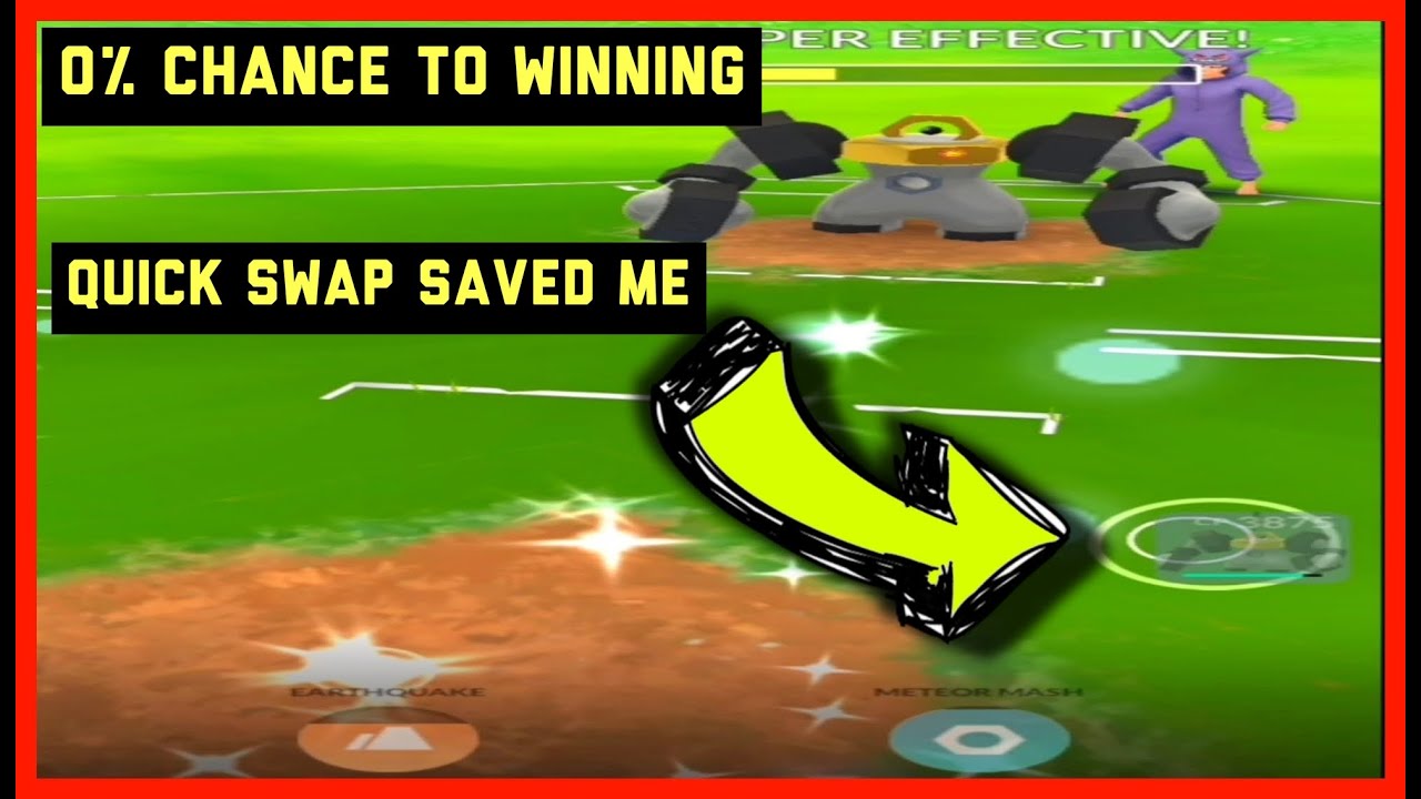 Impossible win Quick swap saved me in Pokémon Go Battle League