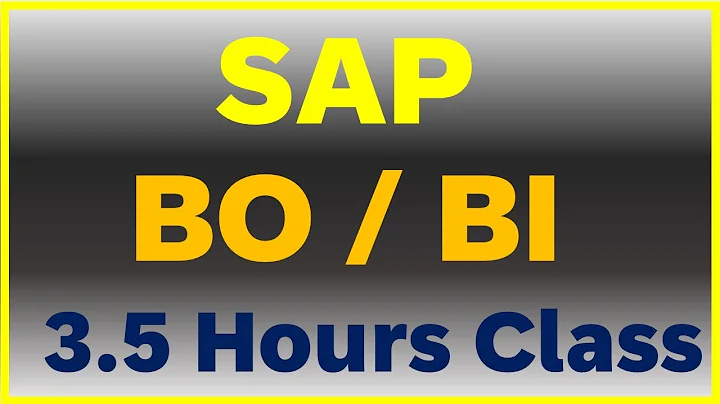 SAP BusinessObjects Business Intelligence Tutorial: A Comprehensive Guide