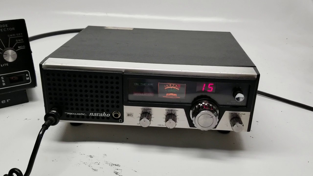 Realistic navaho trc431 am 40 channel cb base station radio YouTube