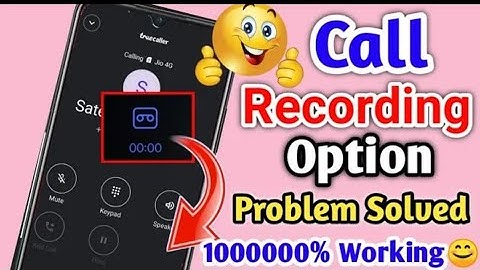 Call recording option is not showing in redmi and any Android phone