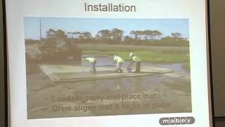 Mabey Inc. Floating Road Installation