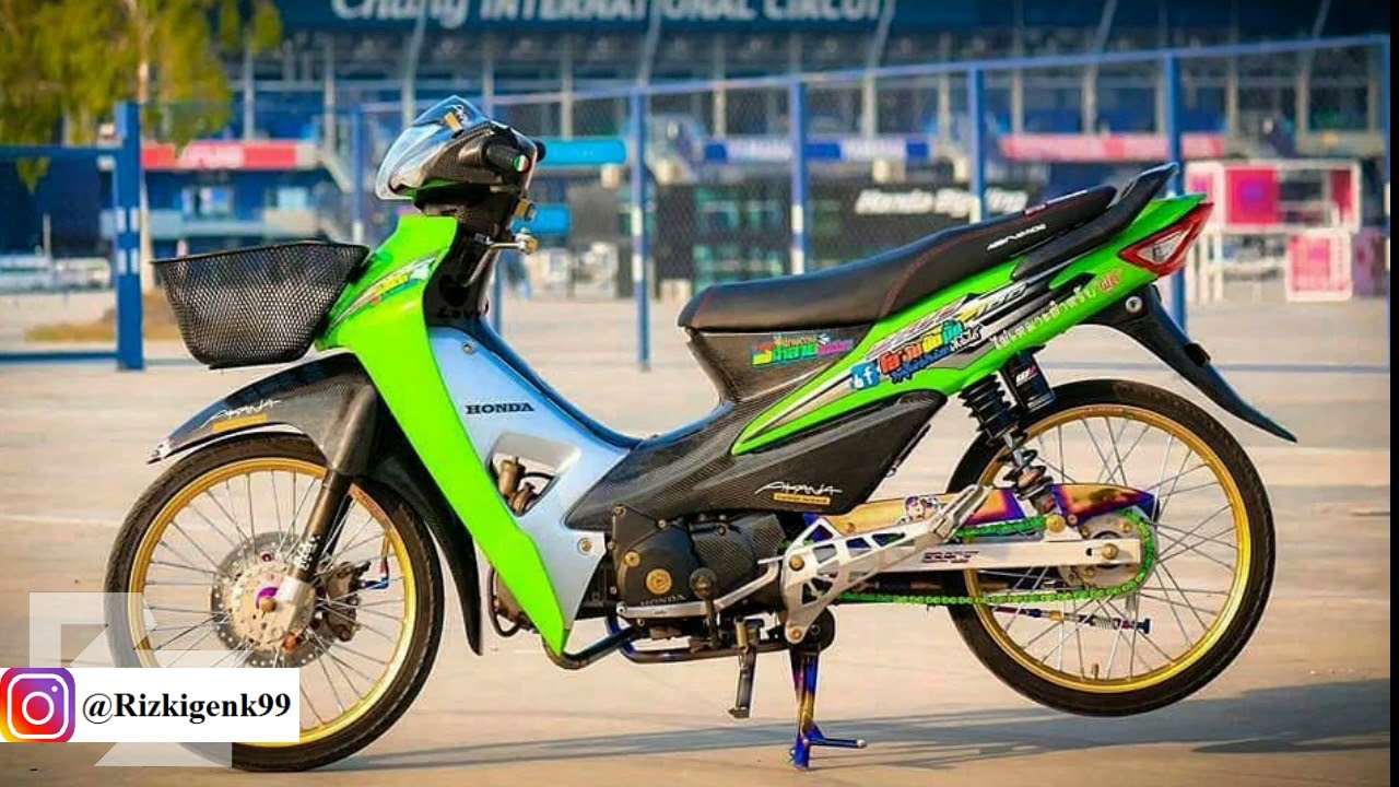 Modifikasi Supra FIT NEW 100 CC Street Racing Simple Thailook 2019