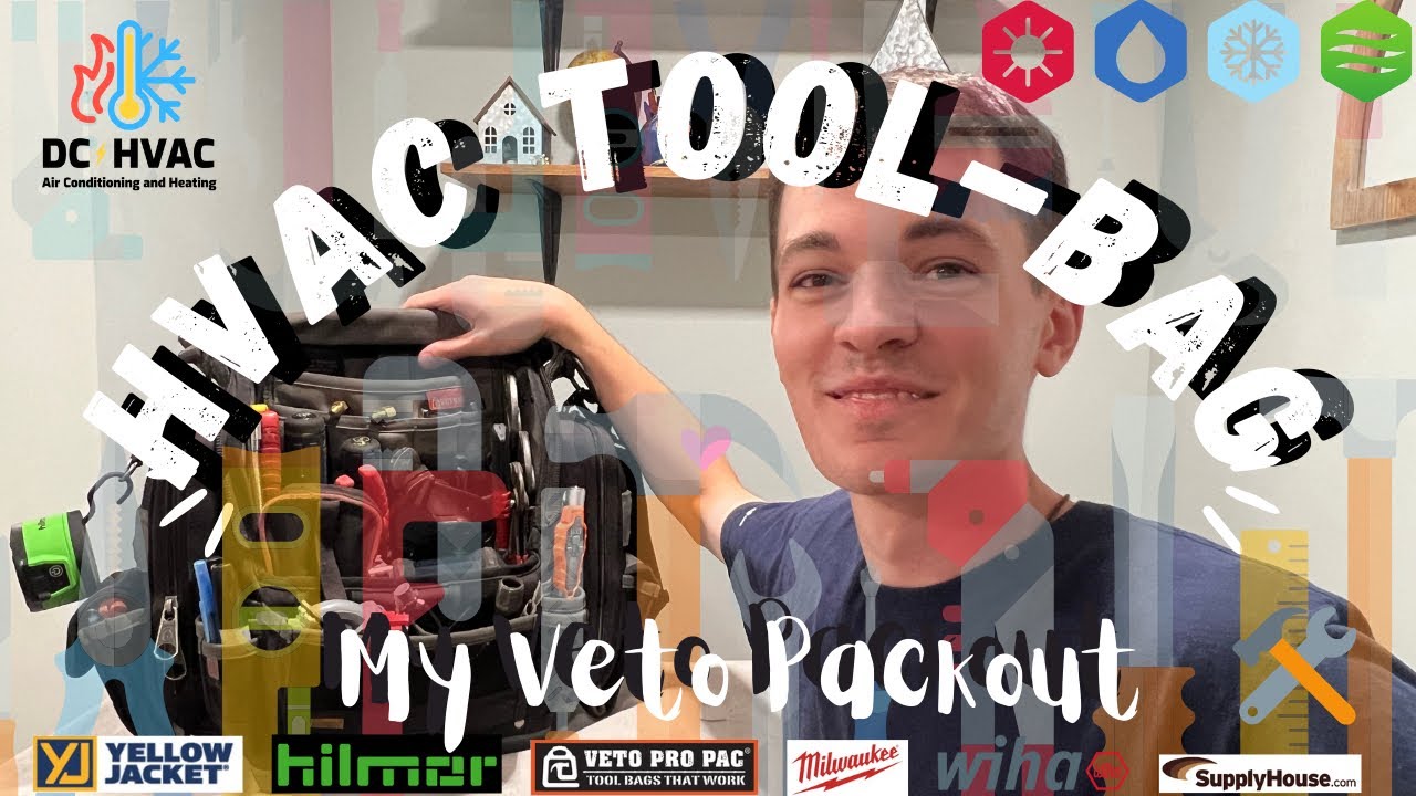 HVAC Tool Bag Packout! Tools In My Veto ProPack as a Residential
