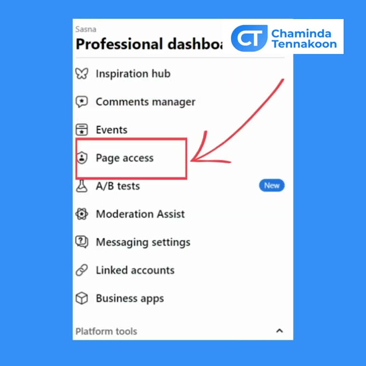How to give access to fb page youtube