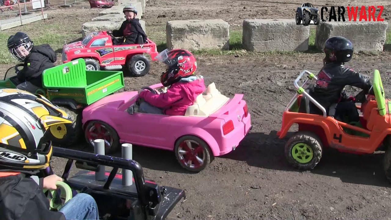 KIDS DEMOLITION DERBY WITH POWER WHEELS IN BRGDEN ONTARIO YouTube