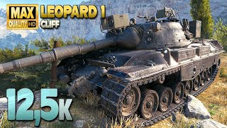 "Leopard 1" fights on the Donat on map Cliff - World of Tanks
