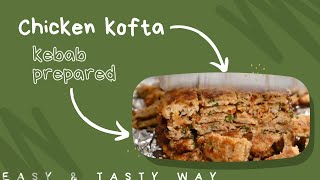 ‏Chicken kofta kebab prepared in a new, easy & tasty way كفتة_دجاج