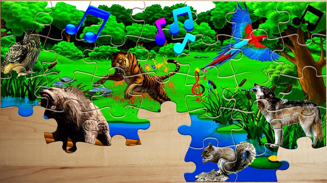 Puzzle For 🐅 de Animales Para Niños) Puzzles Infantiles - YouTube