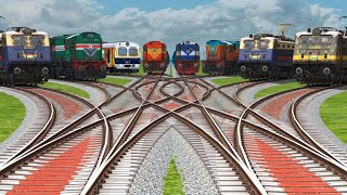 INDIAN RAILWAYS TRAIN VIDEOS INDIAN TRAIN CROSSING 3D GAMEPLAY : TRAINZ SIMULATOR //indian addons screenshot 5
