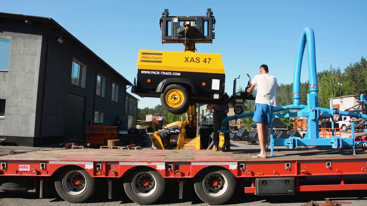Погрузка техники компании "Pack Trade" A.TOM