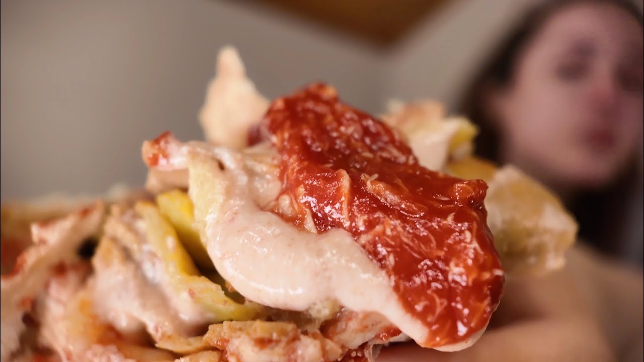 Chicken Doner Wrap Mukbang | Cozy Silent Vlog - ASMR Eating Sounds