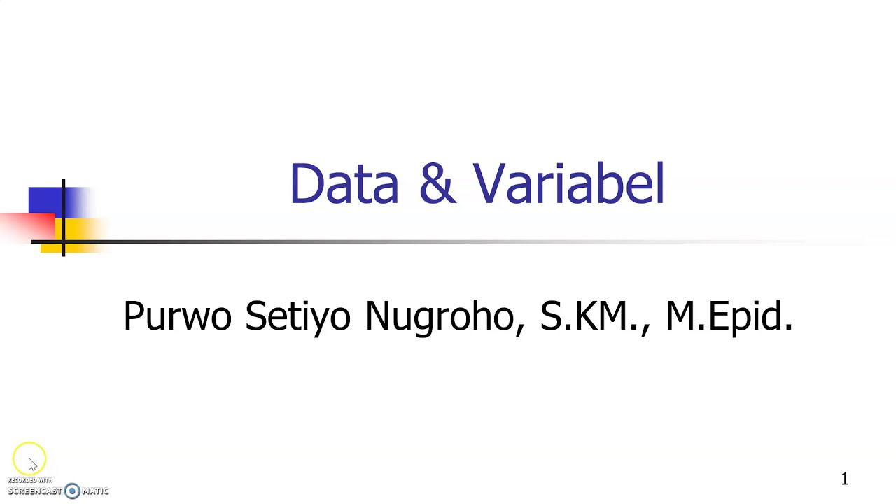 DATA DAN VARIABEL PENELITIAN