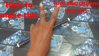 How to make Menowa emboss with sketch pen and paper