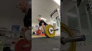 Cleans 130kg x 3   3 front squats - 2 sets.  51yo