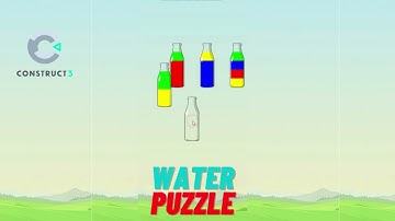 How to make water puzzle game | most popular water puzzle game in construct3