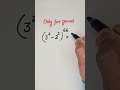 Only for genius #math #shorts
