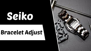 How to Adjust a Watch Bracelet - Seiko Pin & Collar - YouTube